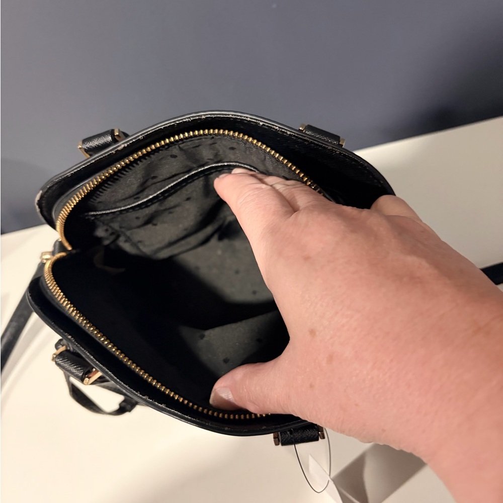Kate Spade Red and Navy Plaid Satchel - Picture 8 of 8